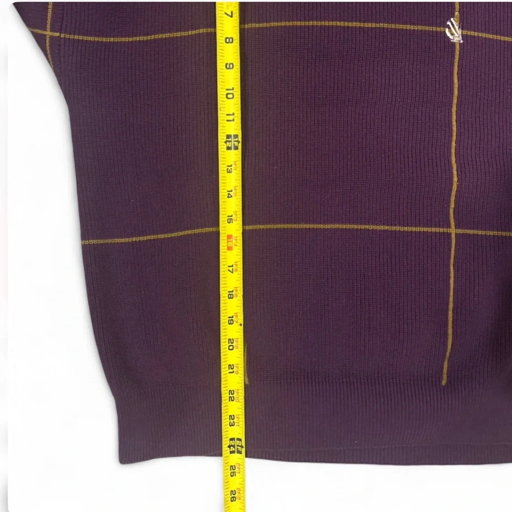 Vintage Nautica Purple/Gold Crewneck Sweater Size Men’s Large